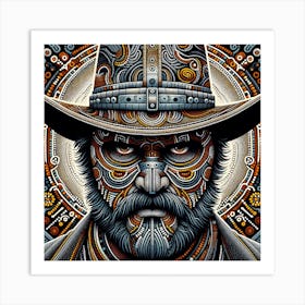 Man In A Hat 5 Art Print