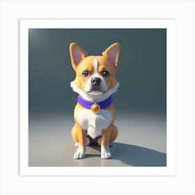 Corgi Art Print