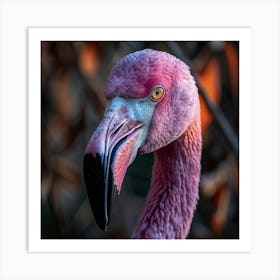 Pink Flamingo 1 Art Print