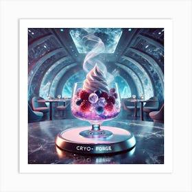 A Futuristic Dessert Called Nebula Parfait, Serv Art Print