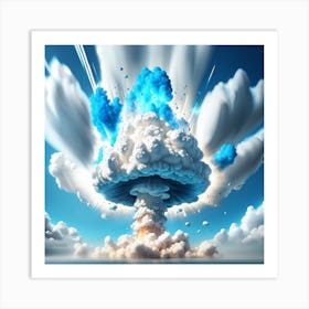 Atomic Explosion Art Print