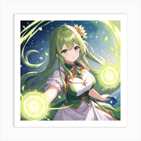 Green Mage Mako Art Print