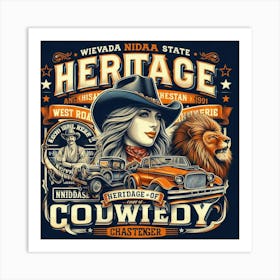 Cowboy 1 Art Print