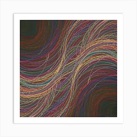 Abstract Wave Painting Art Print