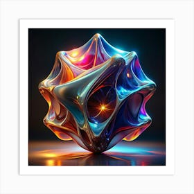 Abstract 3d Geometric Shape Art Print