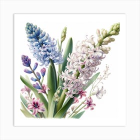 Hyacinths 3 Art Print