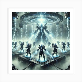 Cascade Sovereignty Scifi Stormcallers Group Amplified Storms Art Print