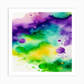 Abstract Watercolor Painting Art Print