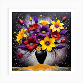 Flowers In A Vase 38 Art Print