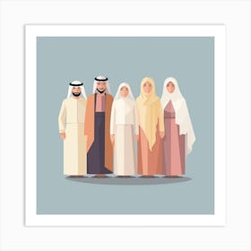 Arab Family (19) Art Print