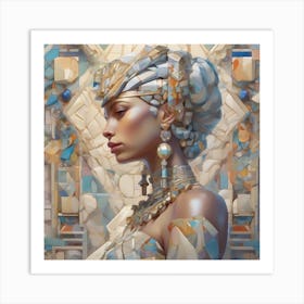 The Jigsaw Becomes Her - Pastel 22 Art Print