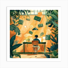 Mail Illustration Art Print