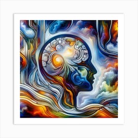 Abstract Of The Brain 1 Art Print