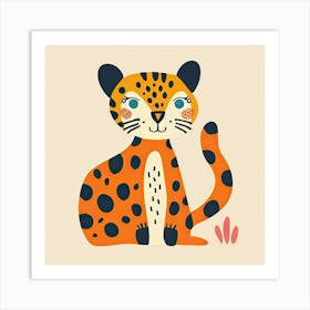 Charming Illustration Jaguar 1 Art Print