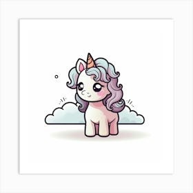 Cute Unicorn 92 Art Print