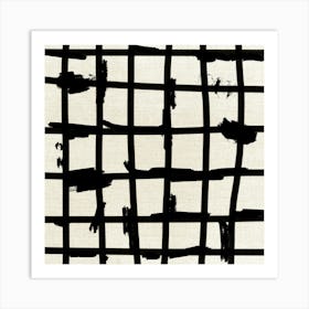 Black And White Grid Art Print