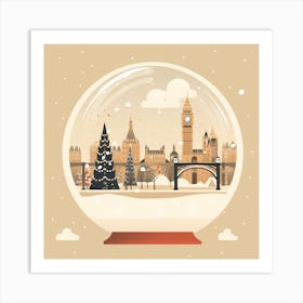 London United Kingdom 3 Snowglobe Art Print