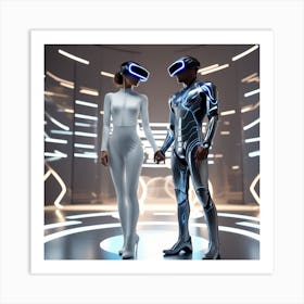 Futuristic Couple 13 Art Print