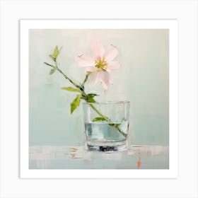 Flower In A Glass Art Print