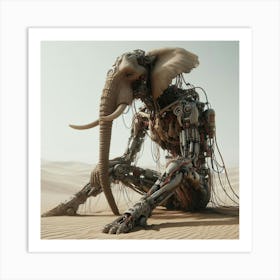 Robot Elephant 2 Art Print