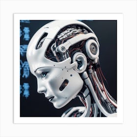 Portrait Of A Robot 30 Art Print