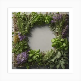 Herb Wreath Art Print