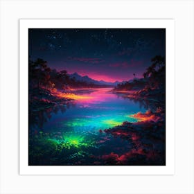 Night In The Forest 9 Art Print