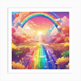 Rainbow In The Sky 2 Art Print