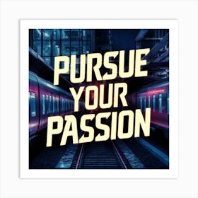 Pursue Your Passion 1 Art Print