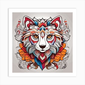 lion Head Art Print