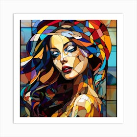 Stained Glass Painting Art Print