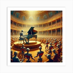 Robots In Concert Art Print