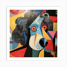 Abstract Dog Painting 4 Art Print