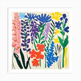 Spring Flowers Painting Matisse Style 4 Art Print