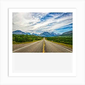 Us Highway 89, Babb Montana Art Print