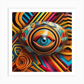 Evil Eye Psychedelic Eye Of The Ring Art Print