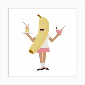 Banana Girl 4 Art Print