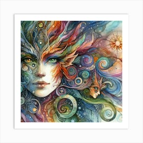 Ethereal Woman Art Print