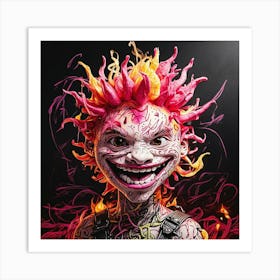 Face Of Fire Art Print