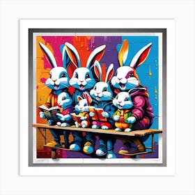 Bunny Family Art Print