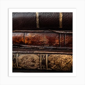 Old Books On A Table 8 Art Print