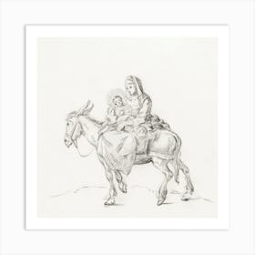 Flight To Egypt, Jean Bernard Art Print