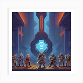 Warhammer 40k pixel 04 Art Print