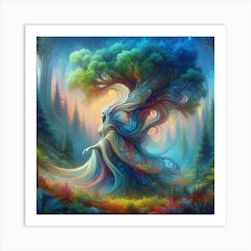 Fairy In The Forest Art Print