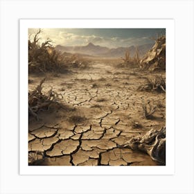 Dry Landscape 6 Art Print