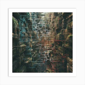 Cyborg City Art Print