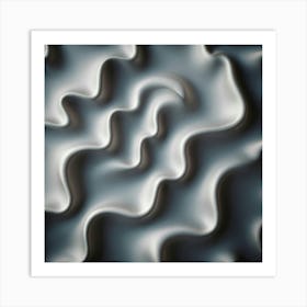 Abstract Wavy Texture Art Print