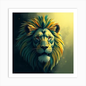 Lion Head 6 Art Print