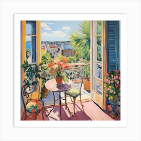 View From The Balcony Art Print