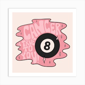 Cancer Magic 8 Ball Art Print